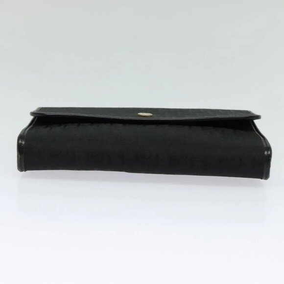 Christian Dior Trotter Canvas Chain Shoulder Bag Black Gold Auth yk18198 - Picture 6 of 16